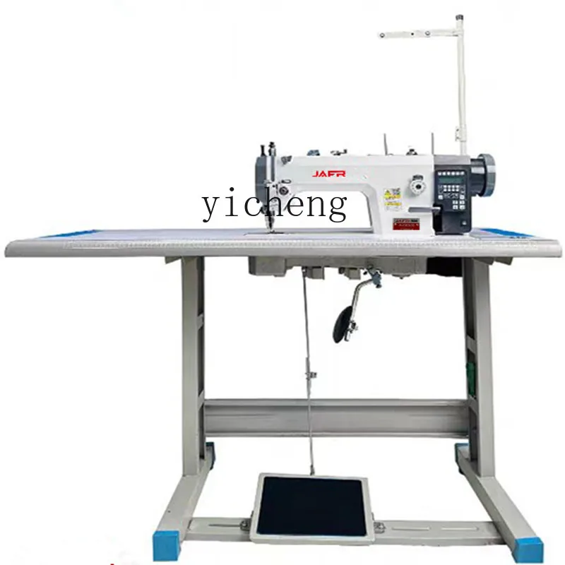 Zz carro síncrono automático elétrico máquina de corte de linha síncrona de couro doméstico máquina de costura industrial