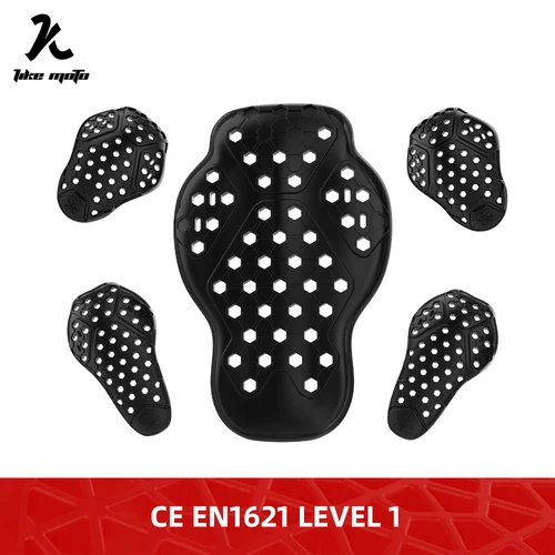 CE rojo Motocross motocicleta pecho Protector de espalda codo rodilla hombro chaqueta insertar engranaje armadura Moto Racing protección Dorsal Pad