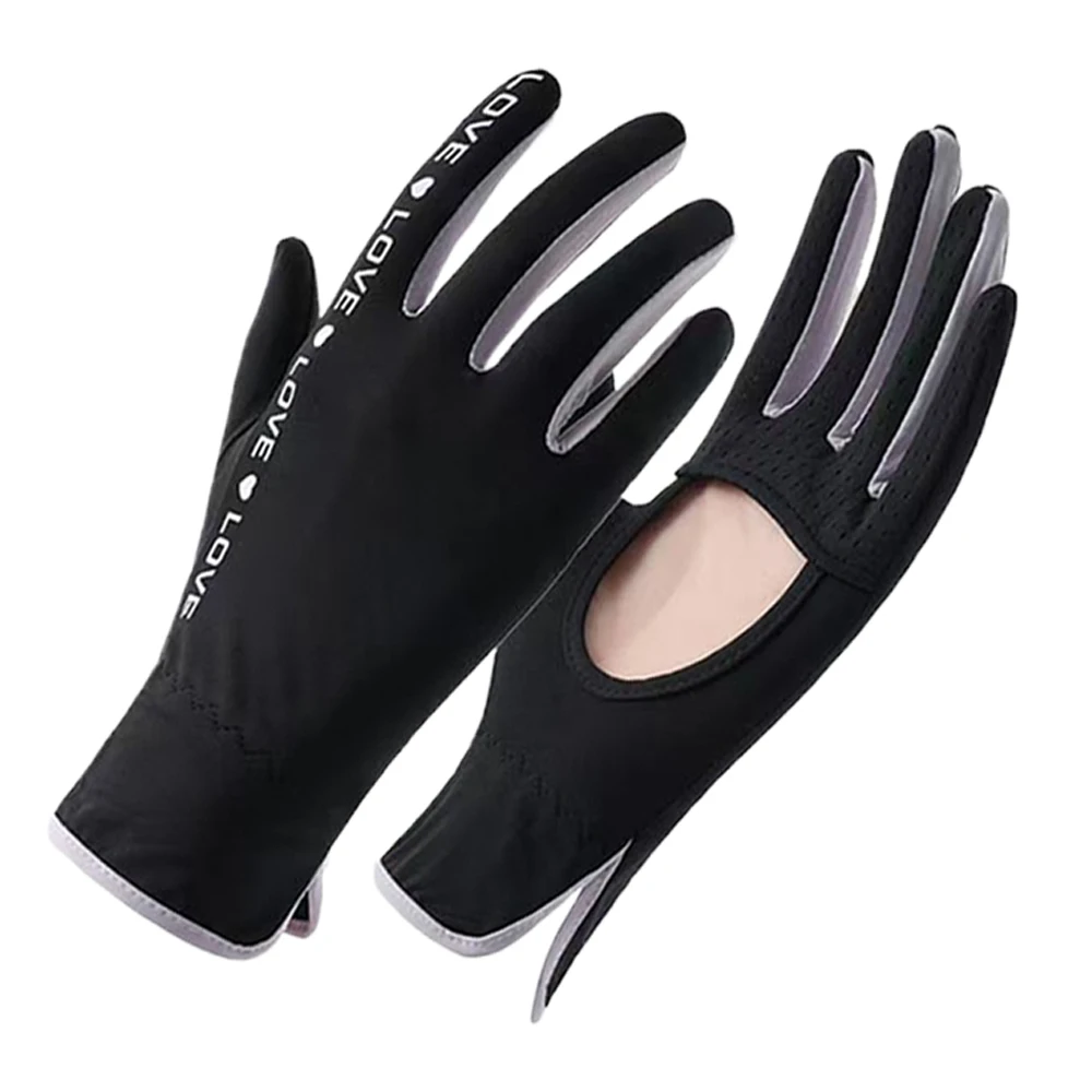 

1/3 Pairs Summer Fingerless Gloves Half Finger Sun Protection Touchscreen Driving Gloves for Adult