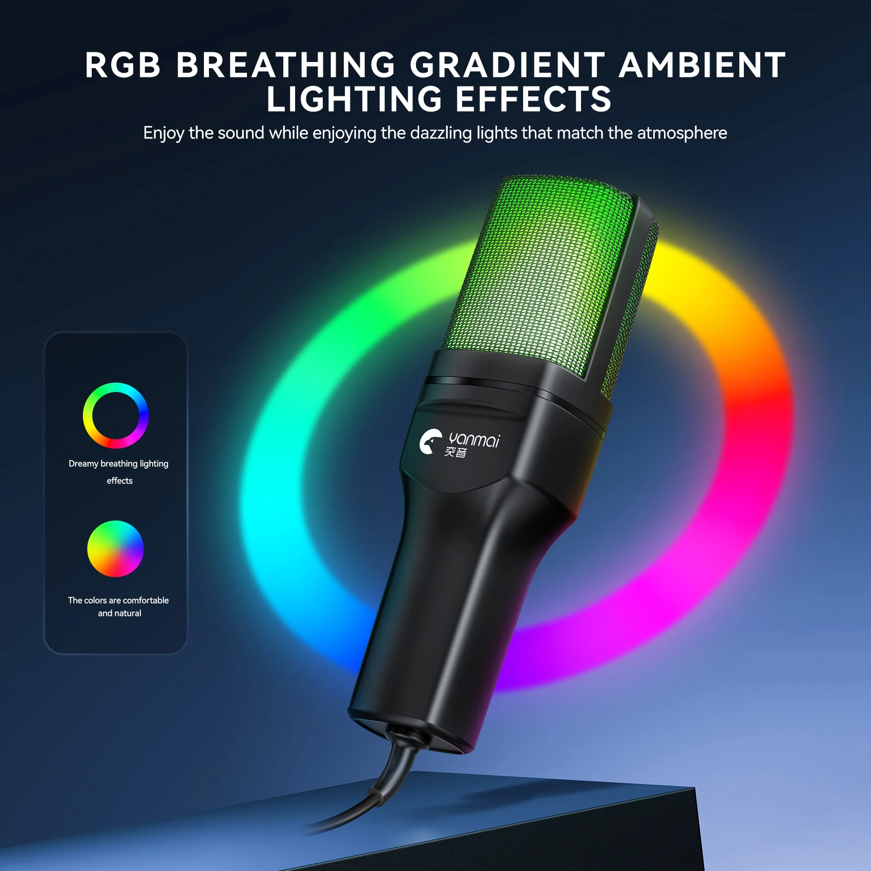 ميكروفون مكثف 777R RGB معدات تسجيل وبث مباشر احترافية للألعاب/ميكروفون كاريوكي قابس USB منزلي و pl