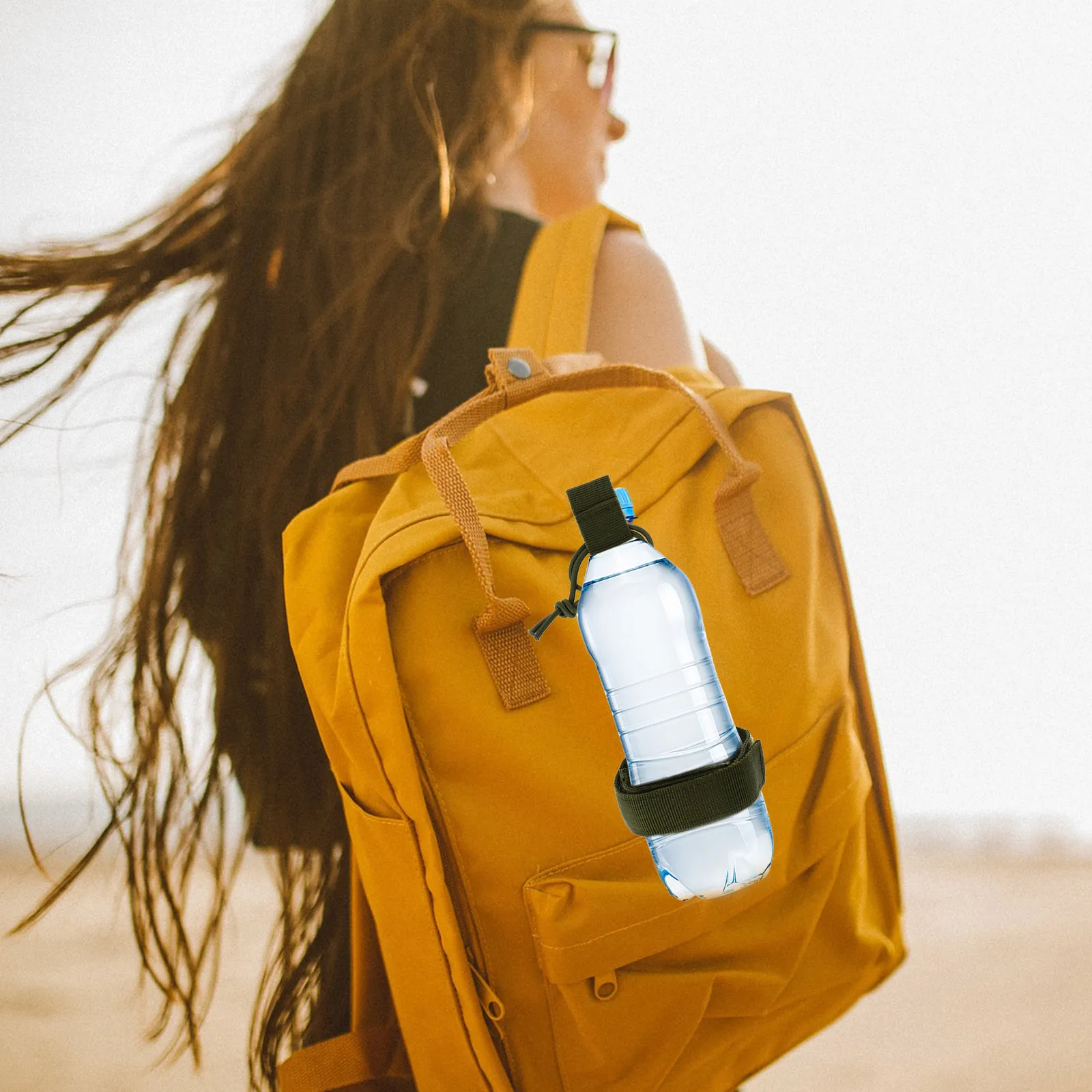 

Water Bottle Pouch Durable Webbing Carrier Lightweight Portable for Hiking Camping Trekking Bottle Holder Outdoor Accessories