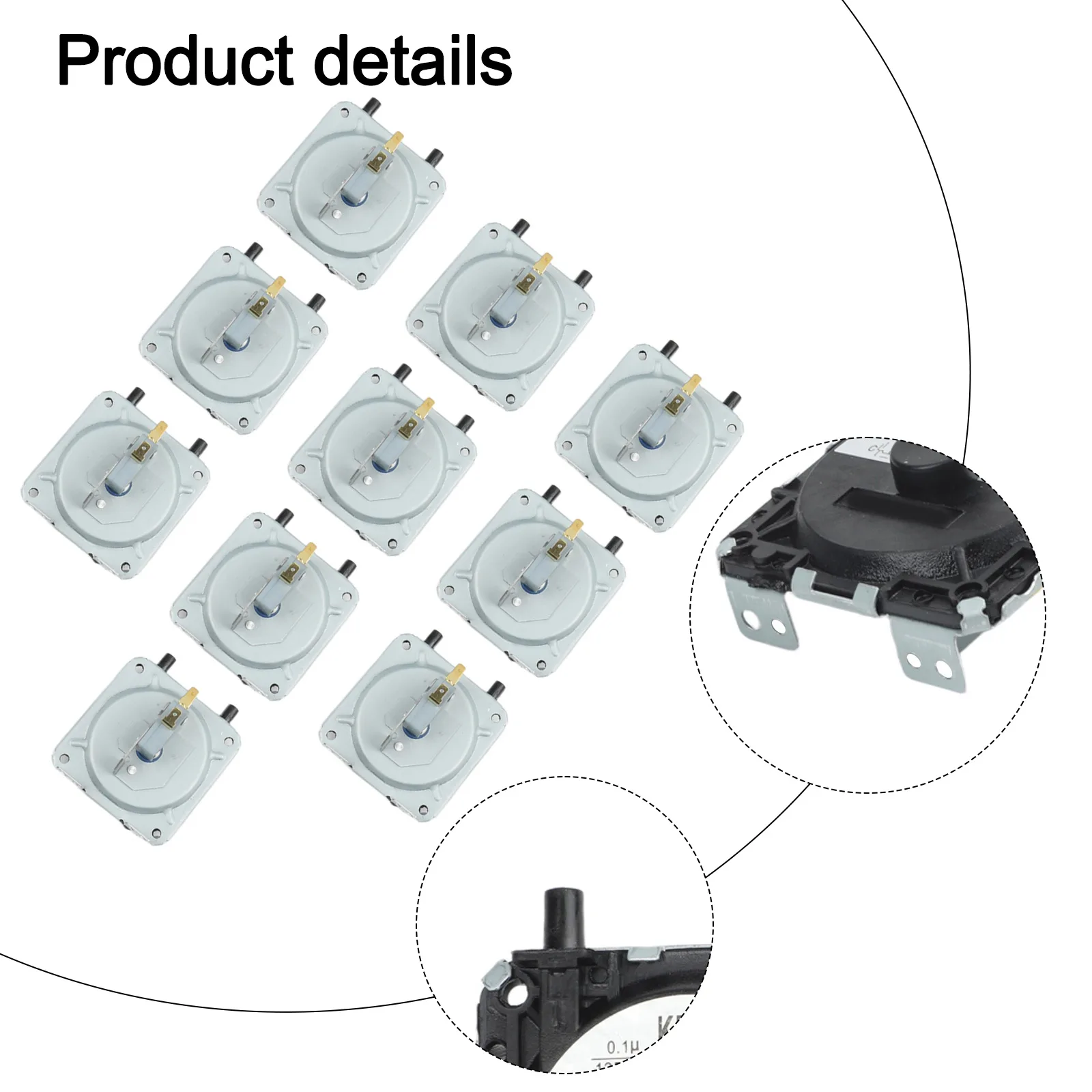 10PCS KFR-1 Wind Pressure Switch Gas Boiler Water Heater Air Flow Sensor For Heating Cooling System Home Garden Accessories