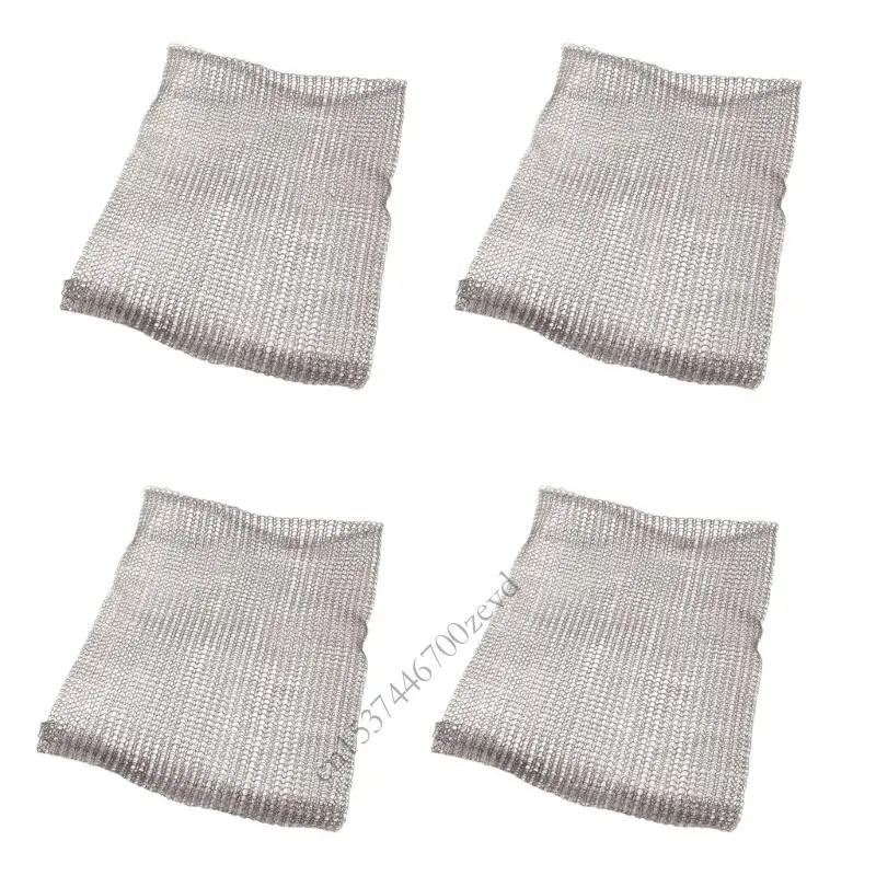 

4pcs Stainless Steel Meshes Bags Rodents Insect Proof Garden Storage Ventilation Storage for Gardens Homes P9YB