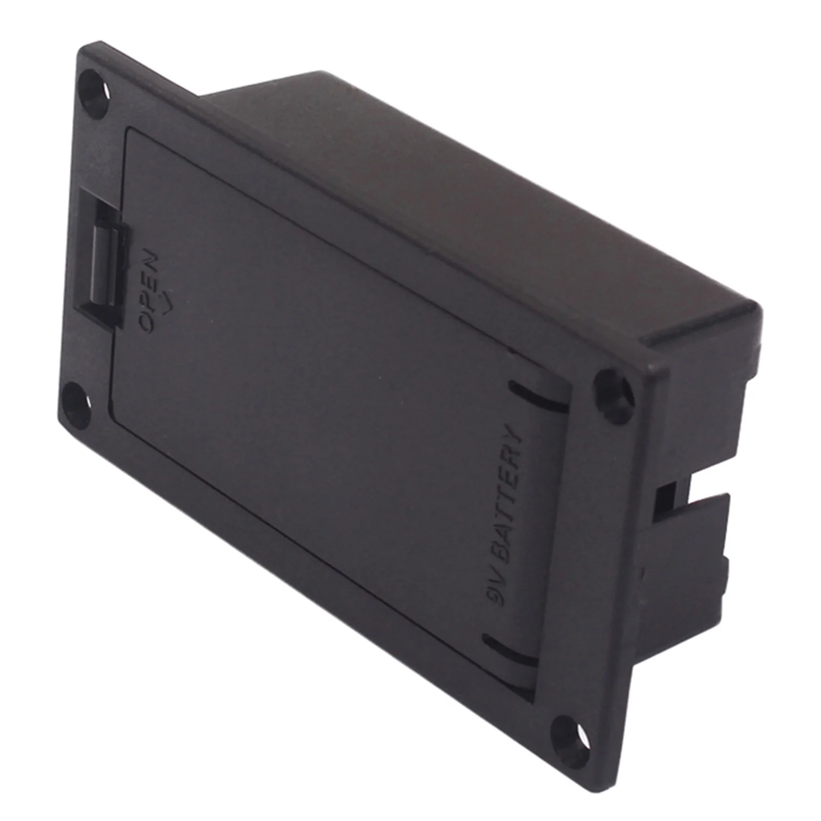 

1pcs Box For Guitar Guitar Box Bass Ukulele Flat Mounting Holder Case No Wire Inside Easy Replacement Black