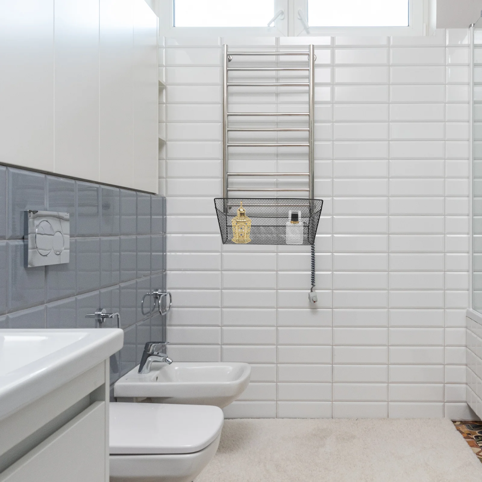 

2Pcs Multi-Function Storage Basket High-Quality Material Hanging Organizer for Home Dormitory Cabinet Accessory