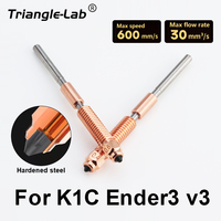 Trianglelab Hardening steel K1C Nozzle Kit Quick-Swap for K1C Ender-3 V3 Swift Installation High-Flow Printing Upgraded