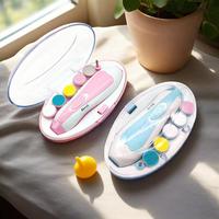 Baby nail care set, 6-in-1 electric nail clippers, baby nail clippers, baby multi-purpose combination, newborn gift