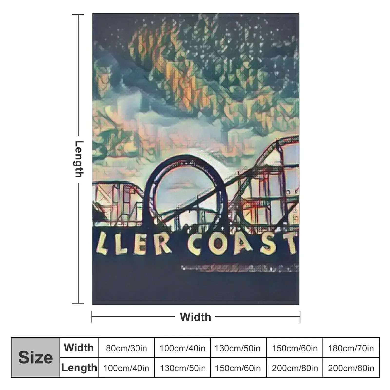 The Last Roller Coaster Altered Photo Throw Blanket Thermals For Travel Plush Single Blankets