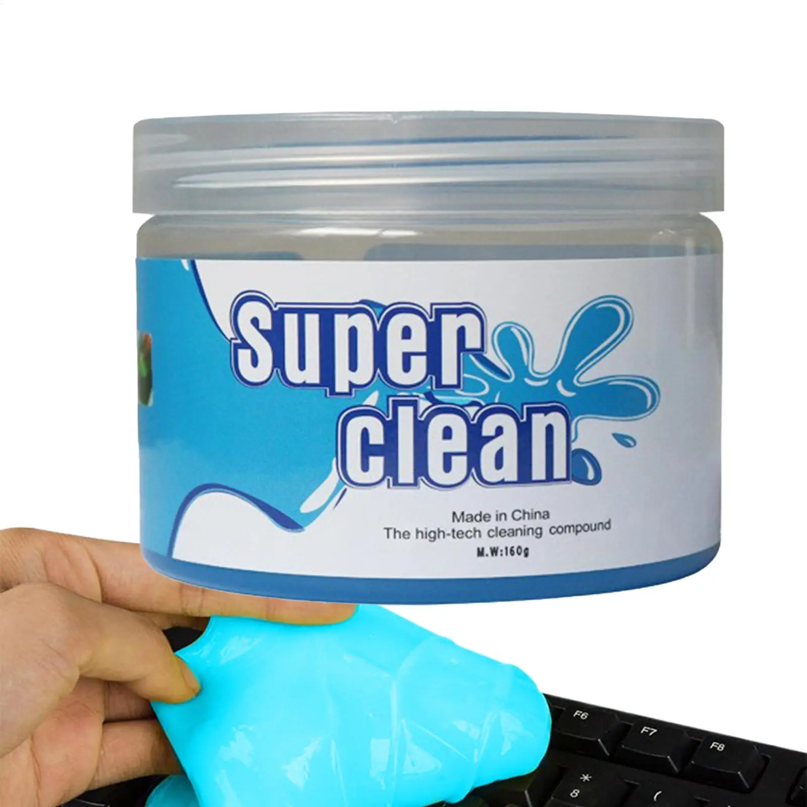 Car Cleaning Gel Deep Clean Reusable Multifunctional for Vents Dashboard Steering Wheel Non Sticky Odor Eliminator