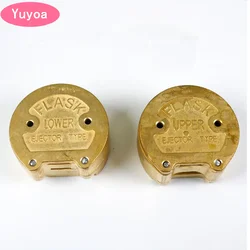 1 PC Dental Lab Copper FLASK Non-stick Plaster Denture Flask Press Compress Flask On Acrylic Partial Denture Work