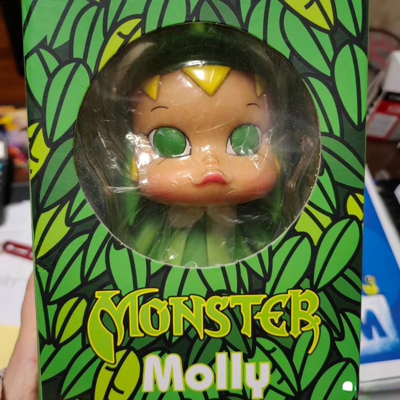 Mainan Vintage figur bayi tua Monster Molly dengan Icecream dan boneka katak mainan seni koleksi khusus desainer