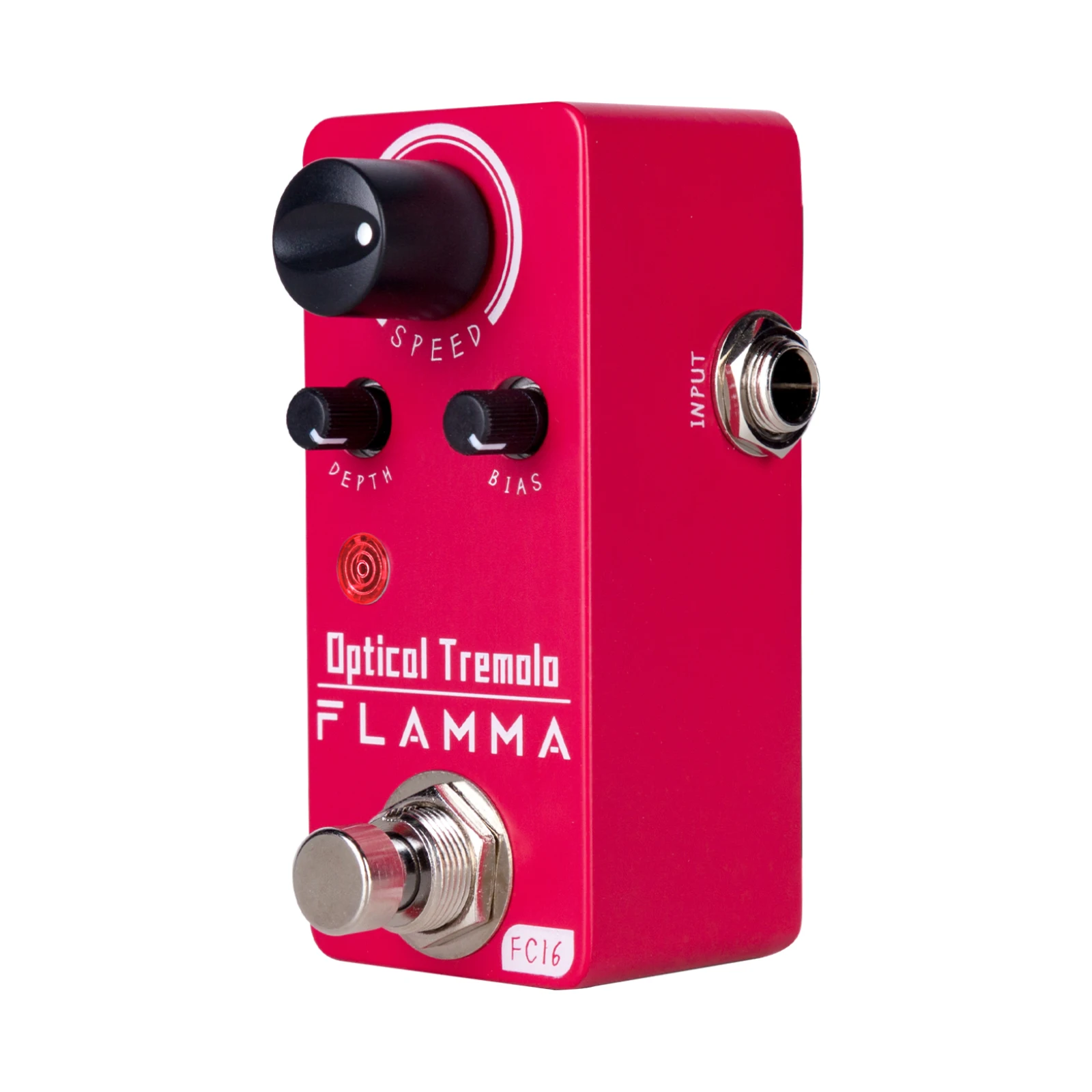 FLAMMA FC16 Optical Tremolo Guitar Effects Pedal Classic Optical Tremolo Effect Compact Size True Bypass Circuit