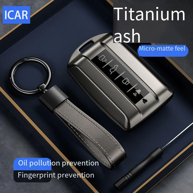 

ICAR Remote Car Key Case for Great Wall GWM WEY TANK 300 500 Tank300 Tank500 Remote Cover Bag Shell Keychain Holder Accessories