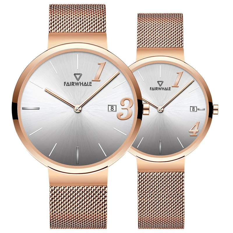 Ultra-Thin Couple Quartz Watch - Top Brand Simple Fashion Men Women Minimalist Waterproof Wristwatch for Ladies And Gentlemen