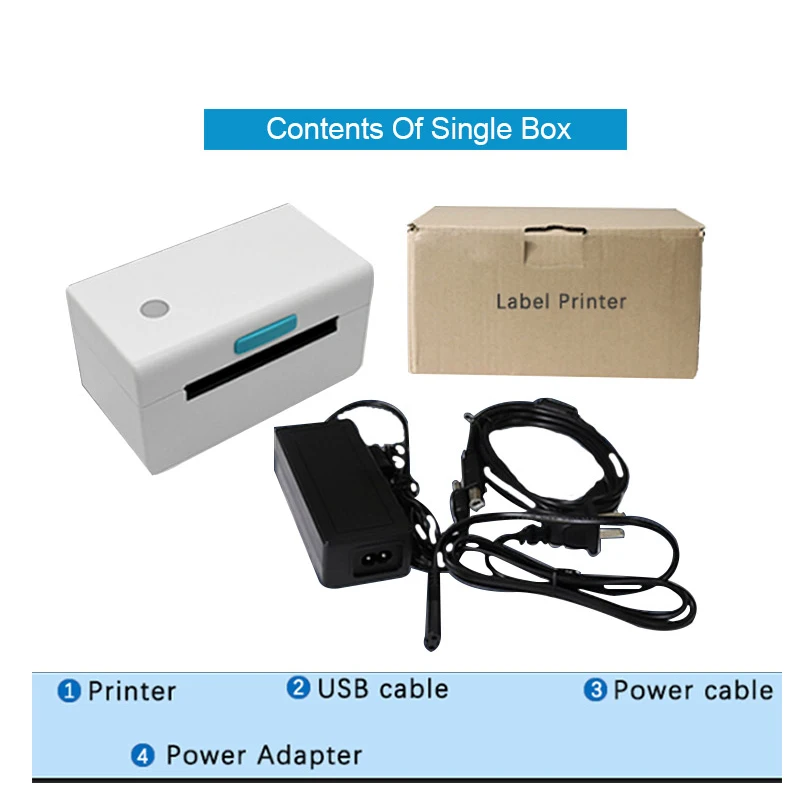 FBA 4x6 Bluet ooth 203dpi Thermal Barcode 120mm Label Sticker Printers For Stickers Or Food Labelling