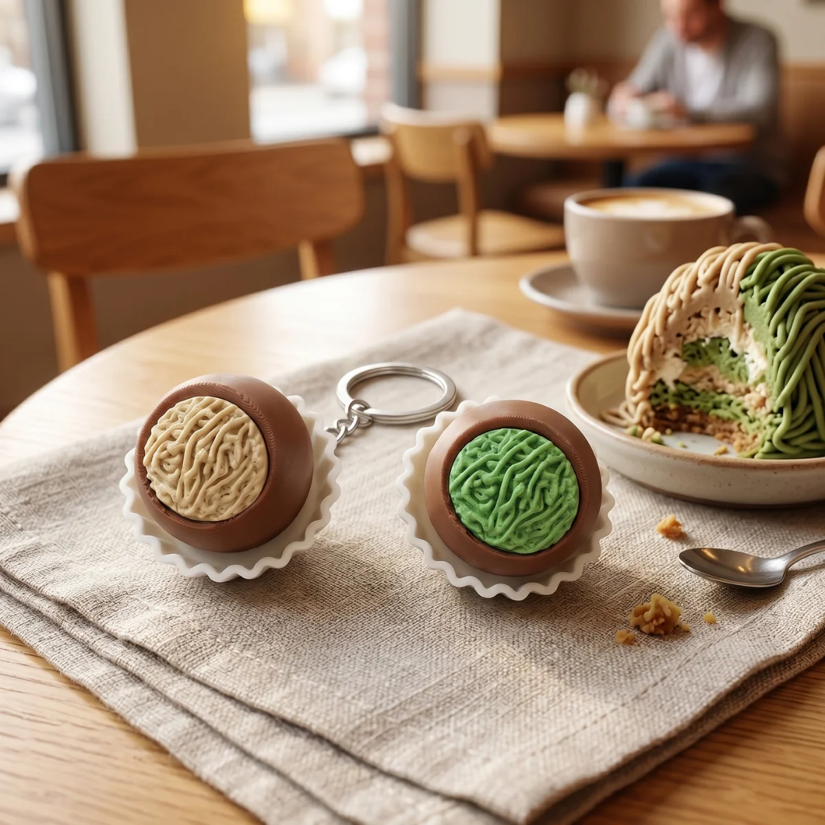 3D Printed Dubai Chocolate Sof - 3D Printing Keychain ulasan dan harga