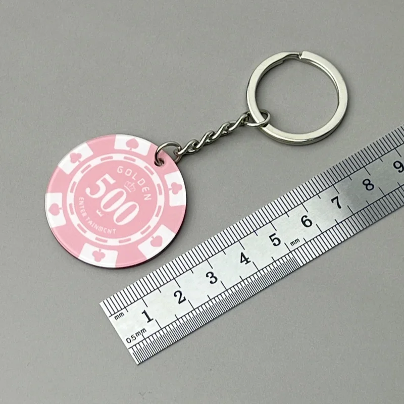 originality Keychain accessory Las Vegas good luck counter 5 10 50 100 500 1000 Acrylic Toy Gifts