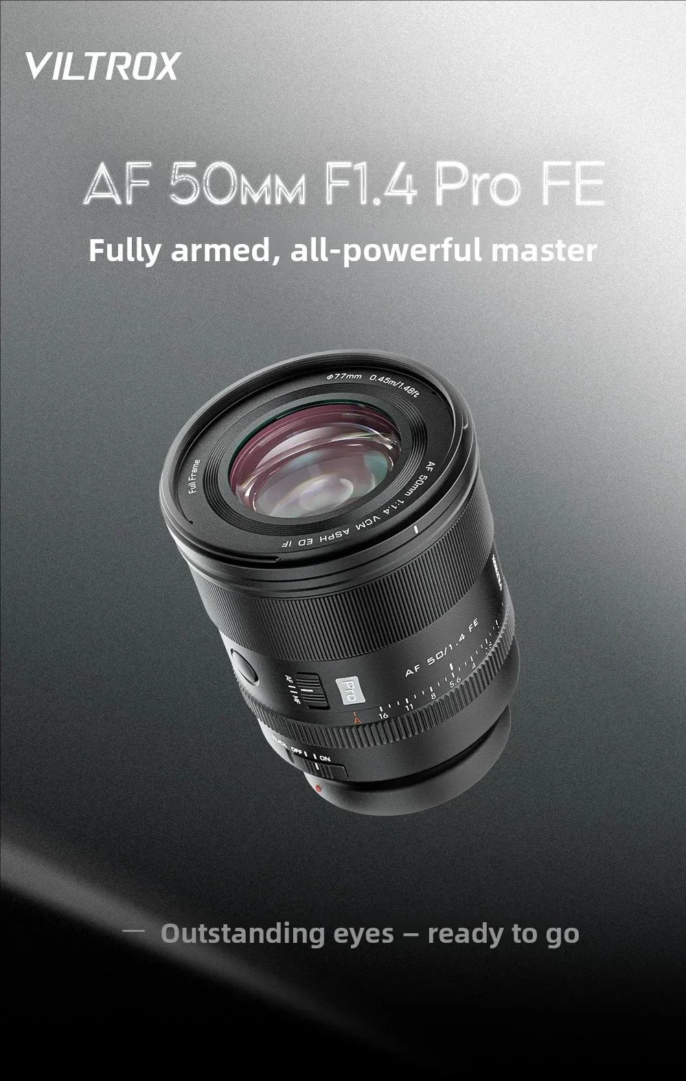 

Объектив VILTROX AF 50mm F1.4 Pro с автофокусом для полнокадровых камер Sony FE, совместимый с Sony A6700, ZVE1, FX3, FX2, FX30, A7C2, A7M3