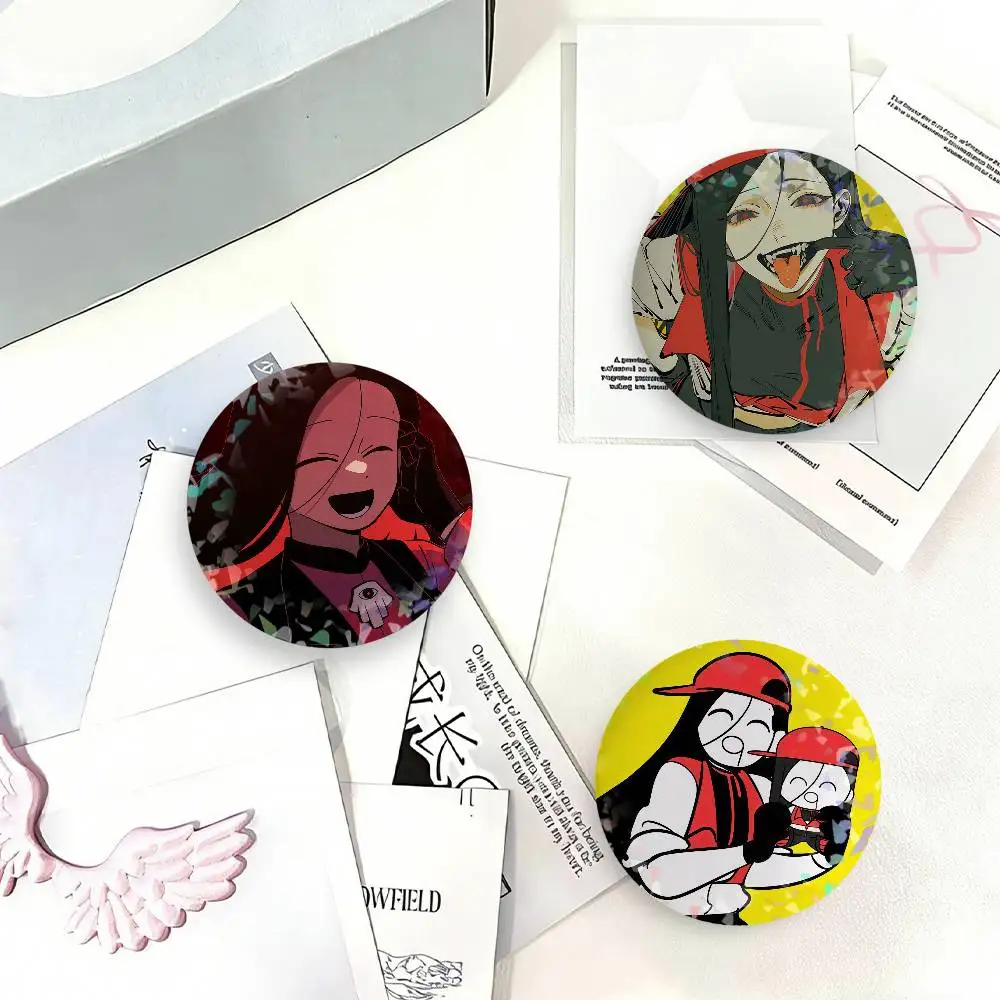 Yi Xi Singer Meat Girl Laser Badge Clothes Backpacks Hats Accessories Gifts For Children Friends Fans Collectibles