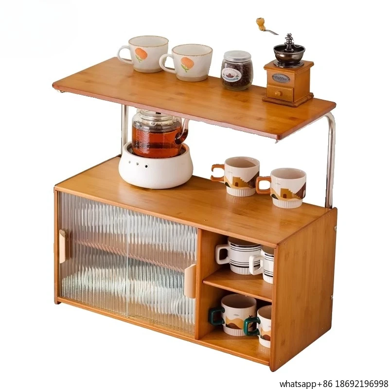 Desktop Shelf Multi-layer Dust  Holder Glass Cup Tea  Coffee Cup Mug Locker Storage Box