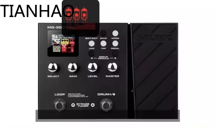 Mg300 Styling Multi-Effect Pedal Guitar Processor Electric Guitar Effect Pedal Multi-Effect Metal Knob