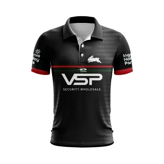 POLO del sur de Sídney Rabbitohs para hombre, camiseta de Rugby para casa/fuera/entrenamiento, Talla: S-5XL, estampado de número de nombre personalizado, 2024