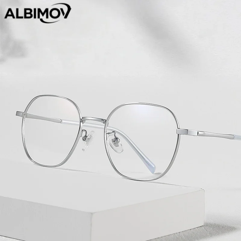 

Модная и минималистичная оправа для очков из сплава, роскошная оправа для очков, игровая оправа с защитой от синего света, компьютерные очки, свет