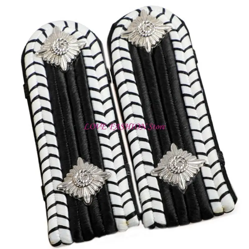 Shoulder Epaulettes Golden Security Uniform Accessories Captain Professional Security Guard Epaulets Captain Y166
