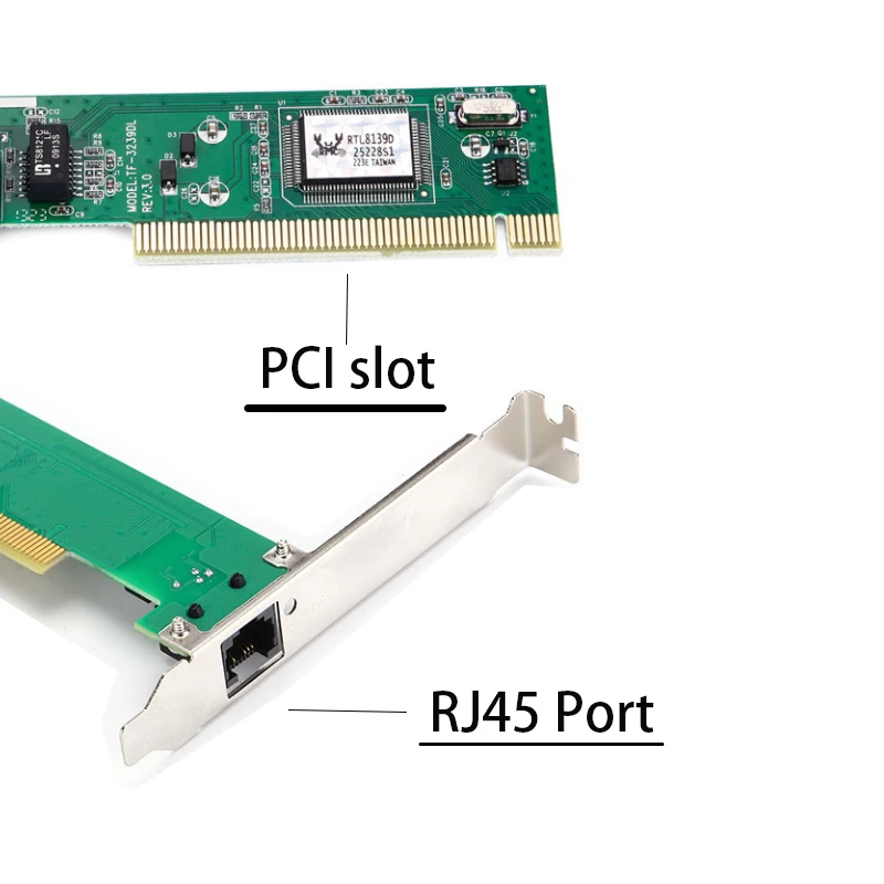 PC용 PCI 네트워크 카드 어댑터, 고속 이더넷 PCI 100M LAN 카드, 게임 PCI 카드 분배기 어댑터, RJ-45 LAN 어댑터, 확장기