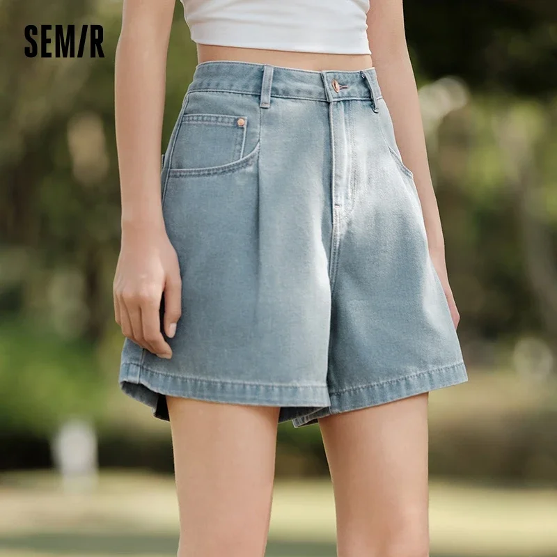 Semir Women Simple And Fashionable A-Line Shorts Trendy Ins Style 2024 New Summer Cool And Comfortable Shorts Casual Style