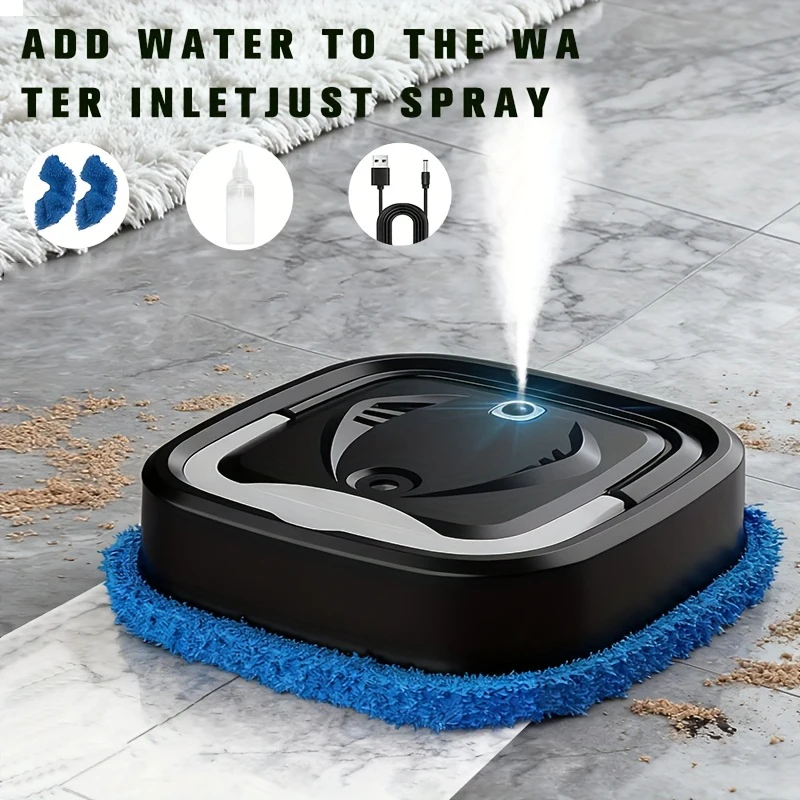 

All-in-one Sweeping Robot Automatic Rotary Strong Suction Humidification Spray Dry & Wet Mopping Household Cleaning Accessories
