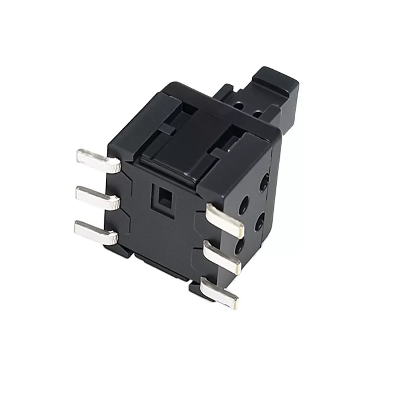 10PCS 5.8* 5.8mm high-head self-locking lockless switch, high-temperature resistant surface mount 6-pin double-row self-resettin