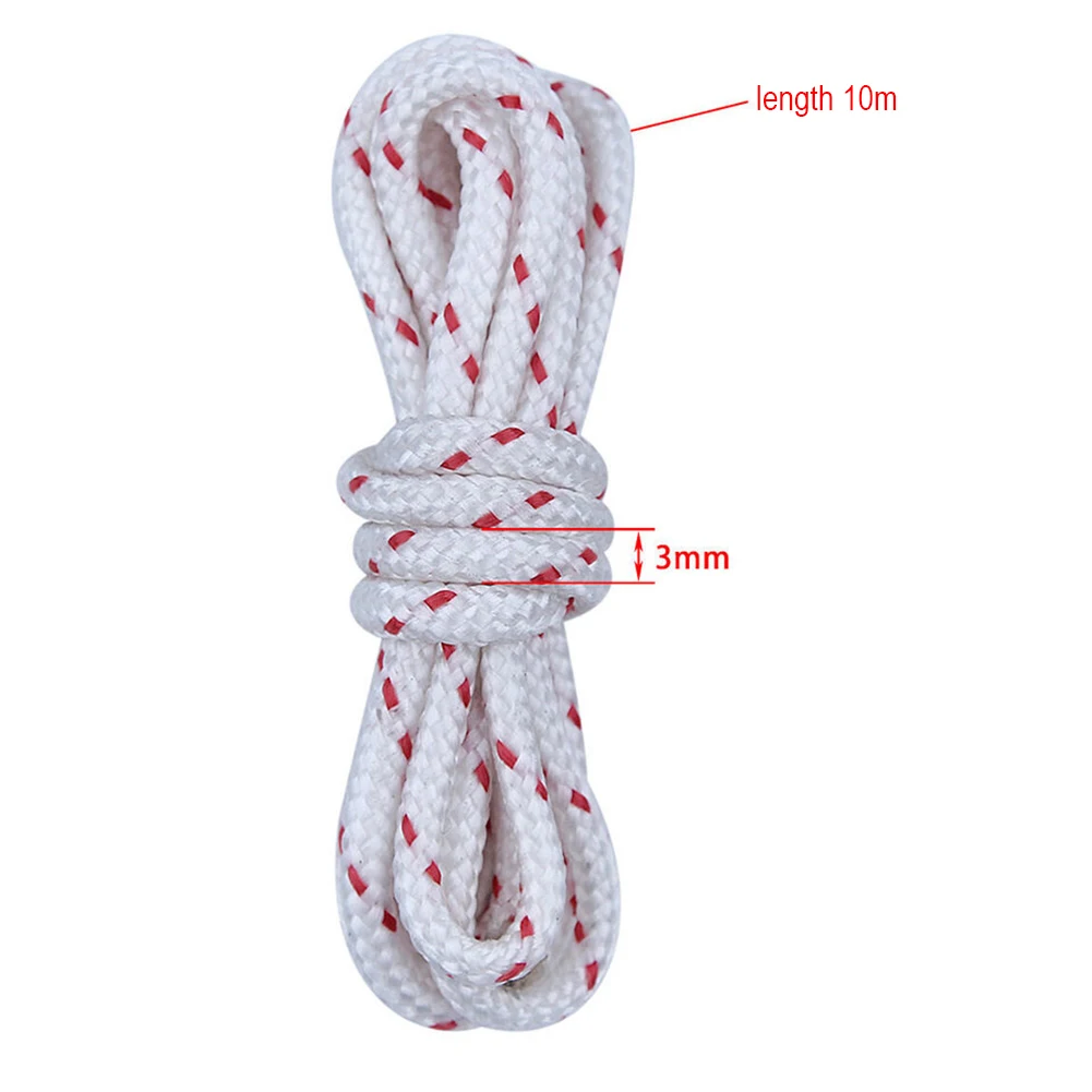 Garden Power Toools M Recoil Pull Starter Cord Rope 10M Recoil Pull for echo for Lawn Mower Solid Garden Tools