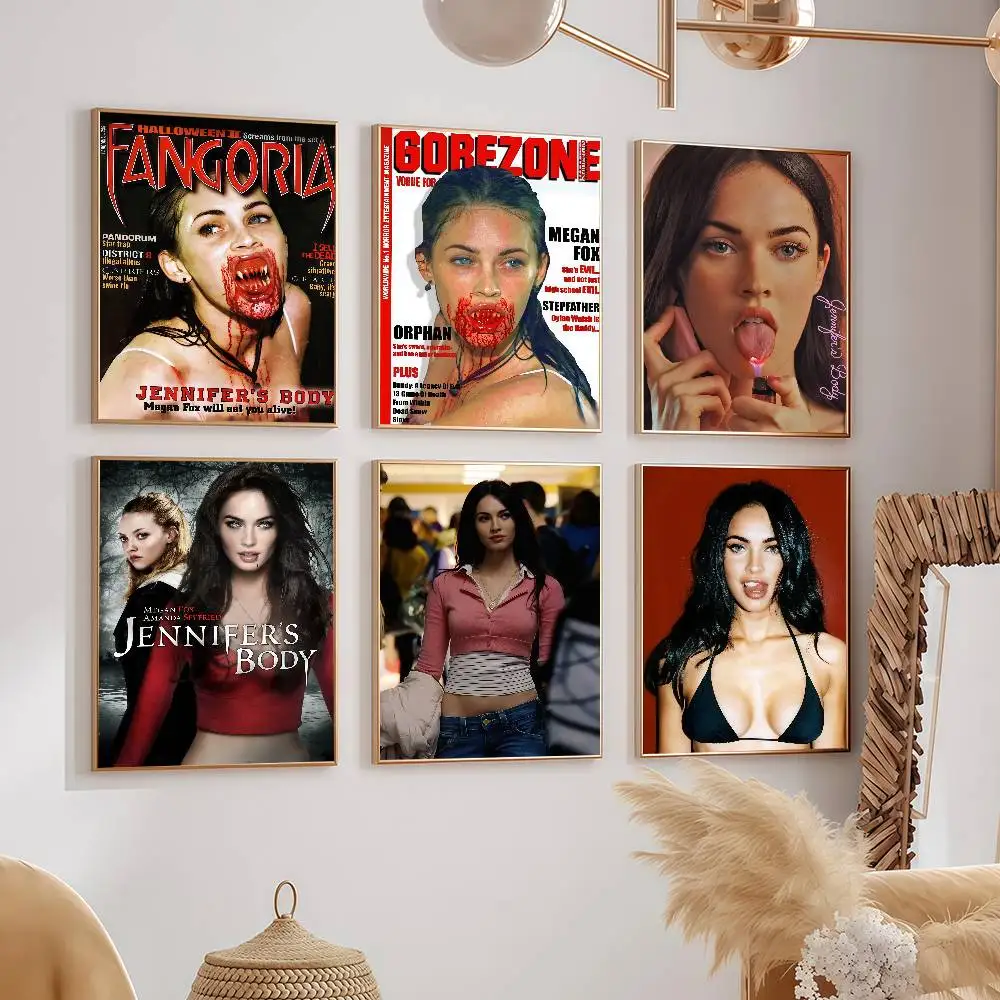 Hot Movie Jennifer Body Megan F-Fox Posters Dormitory Decorations Bedroom And Living Room Wall Murals Souvenirs