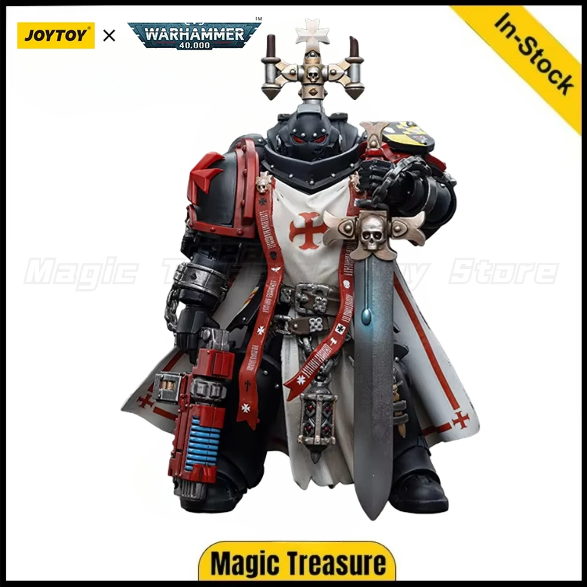 

【In stock】JOYTOY 1/18 Action Figure Warhammer 40K Black Templars Sword Brethren Brother Lombas Model Toy Gifts