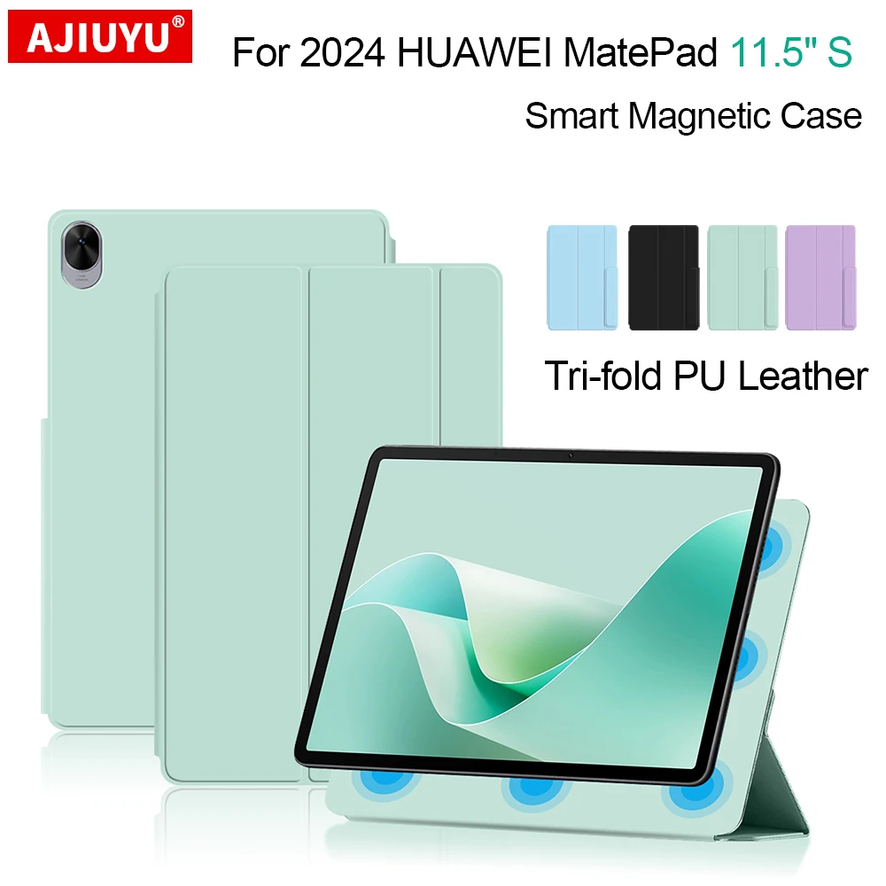 

Case For HUAWEI MatePad 11.5"S New 2024 Tablet Kids Magnetic Folding Smart Cover for MatePad 11.5 S TGR-W09 TGR-W10 Tablet Cases