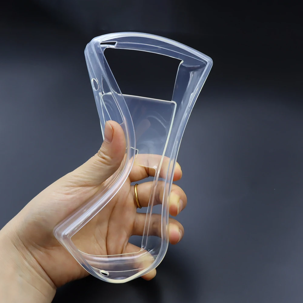 1 conjunto de capa transparente tpu capa protetora para controlador de jogo gb capa macia transparente com filmes de tela