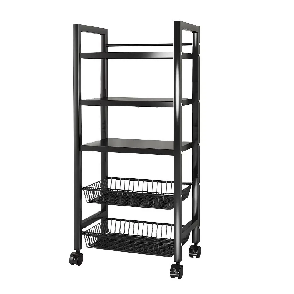 رف المطبخ من الأرض إلى الأرض، سلة خضروات متعددة الوظائف، رف فرن الميكروويف