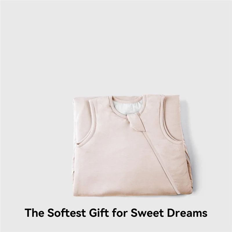 Saco de dormir de fibra de bambú para bebé, edredón antipatadas de temperatura constante para recién nacido, primavera y otoño