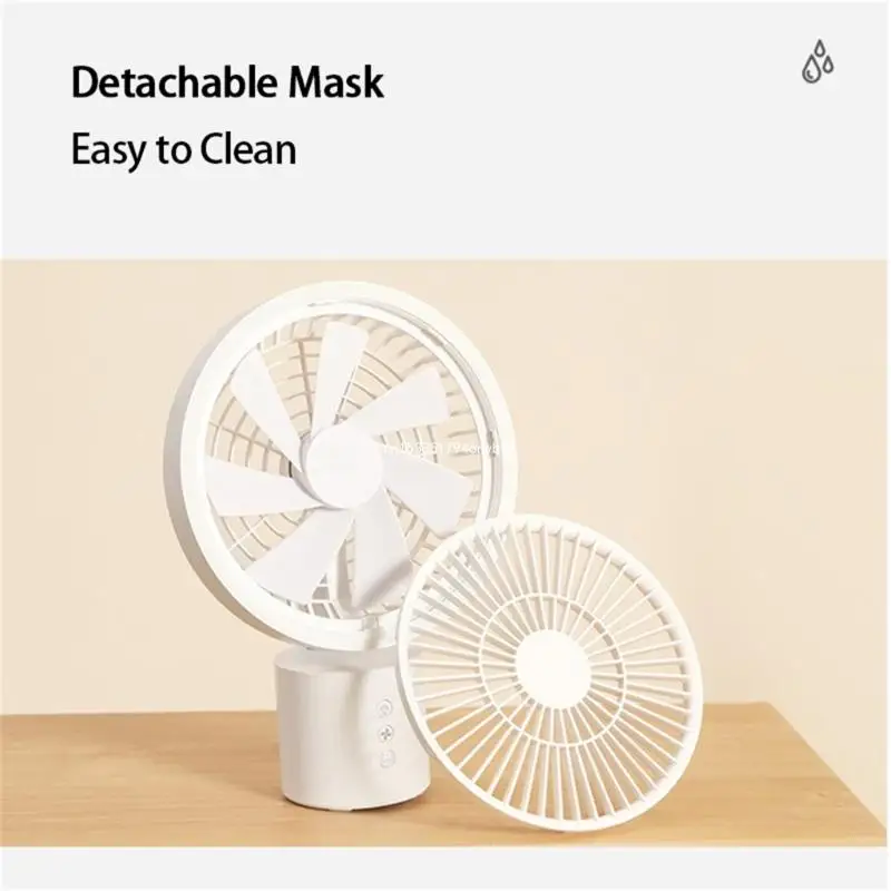 Hanging Fan with Light Camping Fan Folding Table Fan Tent Fan with Light USB Rechargeable Electric Fans Plastic Dropship