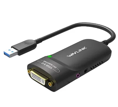 

Wavlink USB 3.0 External Video Card USB to DVI HDMI VGA Converter Video Graphic Display Adapter 1080P Multi-Screen Video Display