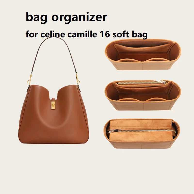【Only Sale Inner Bag】Bag Organiser Insert For Celine Camille 16 Soft Divider Shaper Protector Inner Bag Customized Organizer