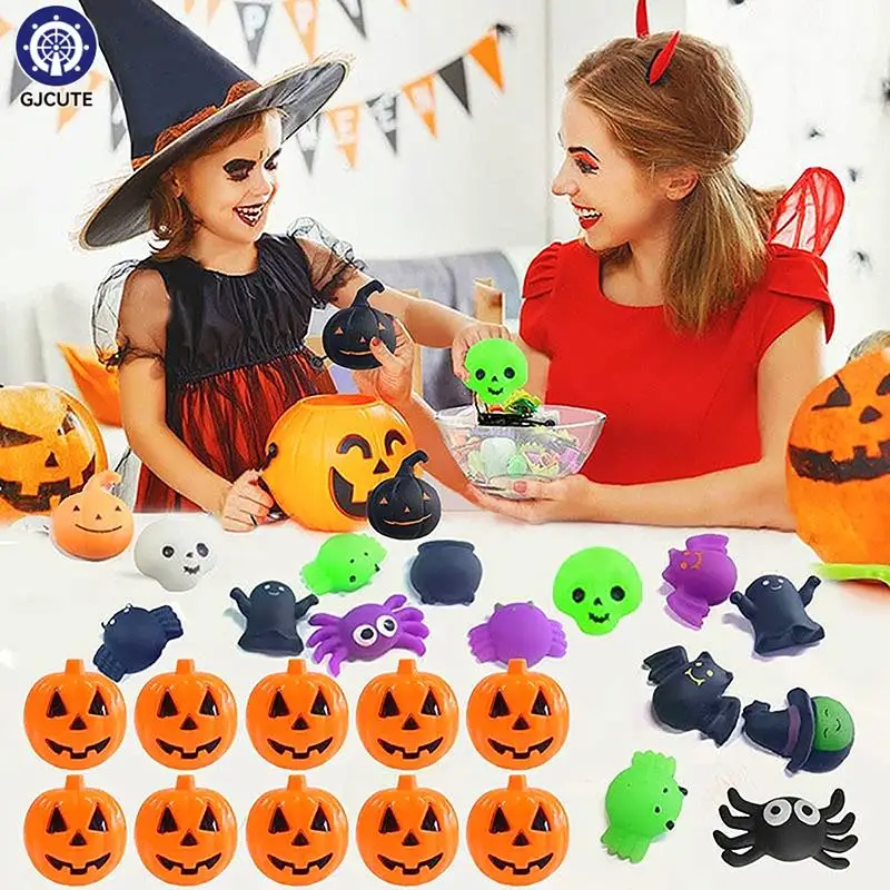 

1/3/5Pcs Halloween Pumpkin Candy Box Party Tricky Pumpkin Containers Snacks Storage Box Trick or Treat Kids Gifts