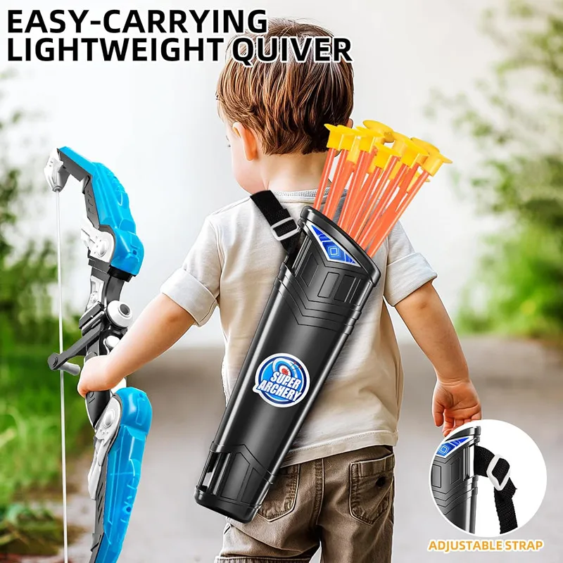 Dinosaur spread target sports outdoor game5 in 1 Shooting Game Toy, LED Light Bow Toy，Indoor Outdoor Activity Toys Birthday