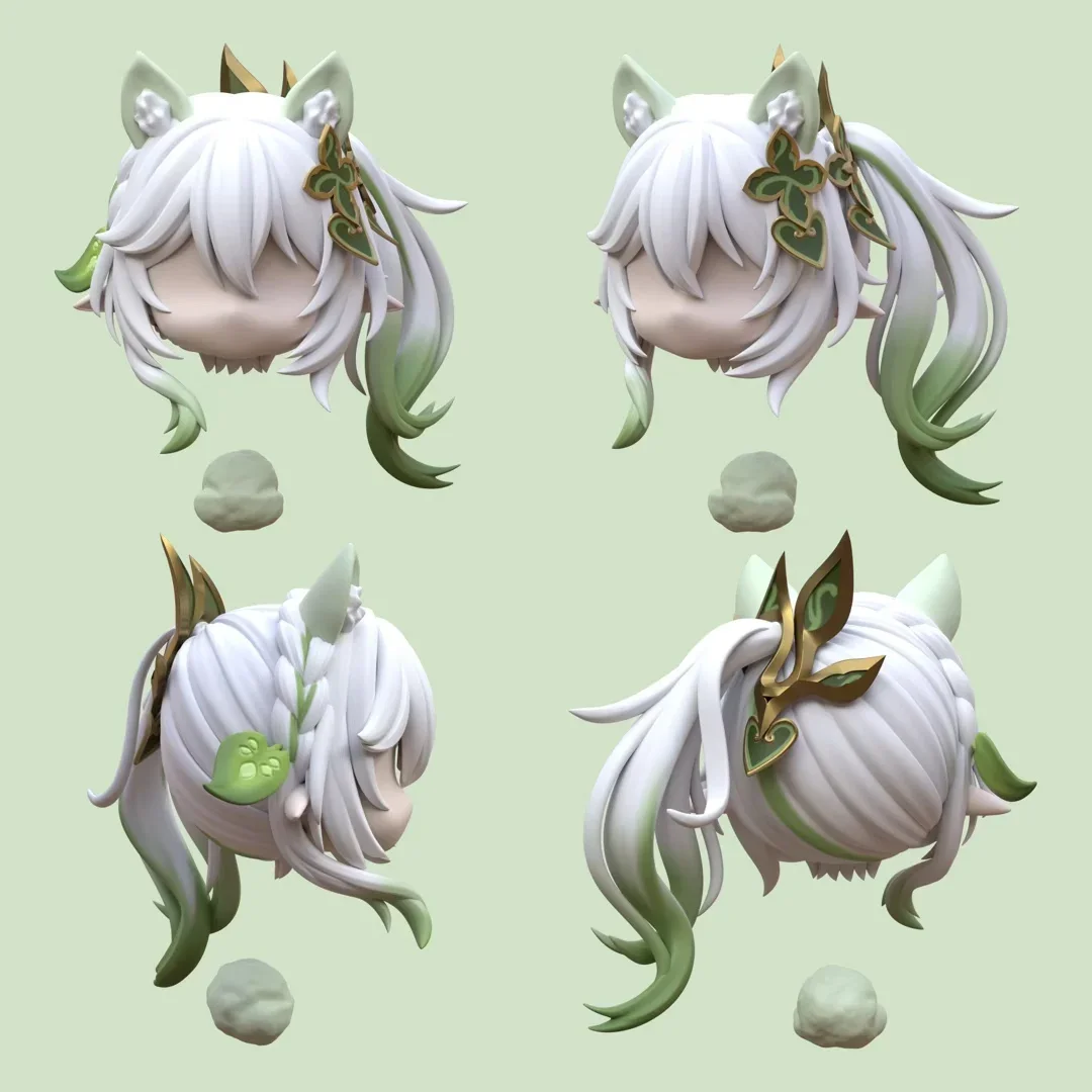 

New Anime Genshin Impact Nahida Handmade OB11 OB22 1/12 BJD Hair Wig Detachable Game Cosplay Cute Props