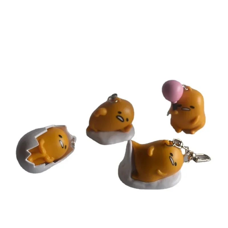 BANDAI Gashapon Gudetama Keychain Figurine Anime Cute Action Figure Kawaii Capsule Toys Boys Girls Gift