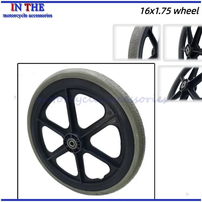 16 inch 16x1.75 solid large pneumatic assembly 16 inch wheelchair accessory rear tyre