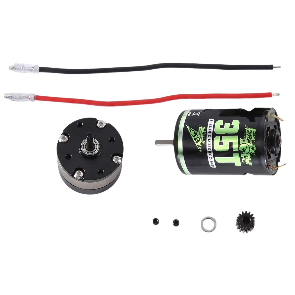 RCXAZ 540 Brushed Motor and 1: 4.2 Ratio Reducer Planetary Gearbox for 1/10 RC Crawler Car TRAXXAS TRX4 Axial SCX10, 35T