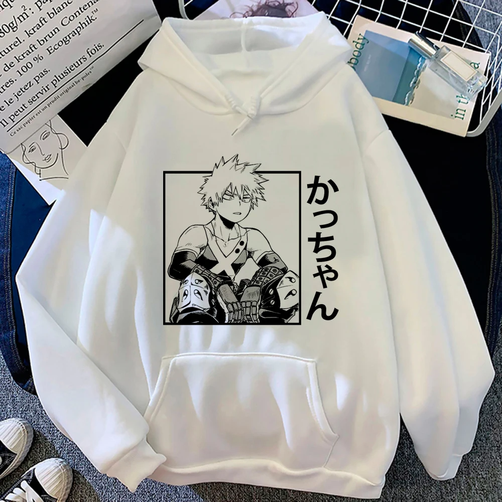 Bakugo-Sudadera con capucha para mujer, camisa harajuku Kawaii, Jersey femenino, invierno, 2023