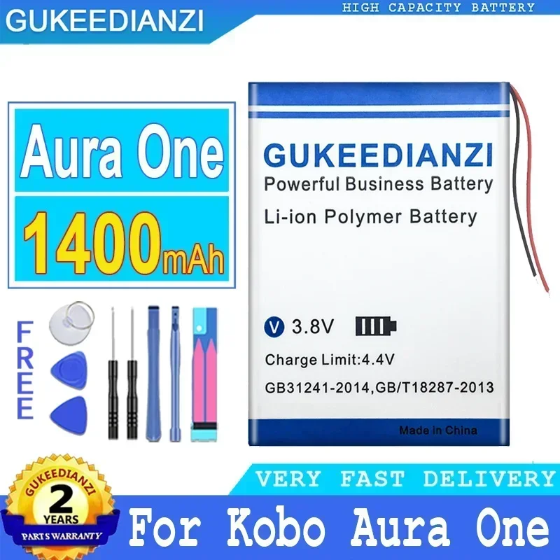 1400mAh High Capacity Mobile Phone Batteries For Kobo Forma Aura One E-ink E-book Reader Portable Battery